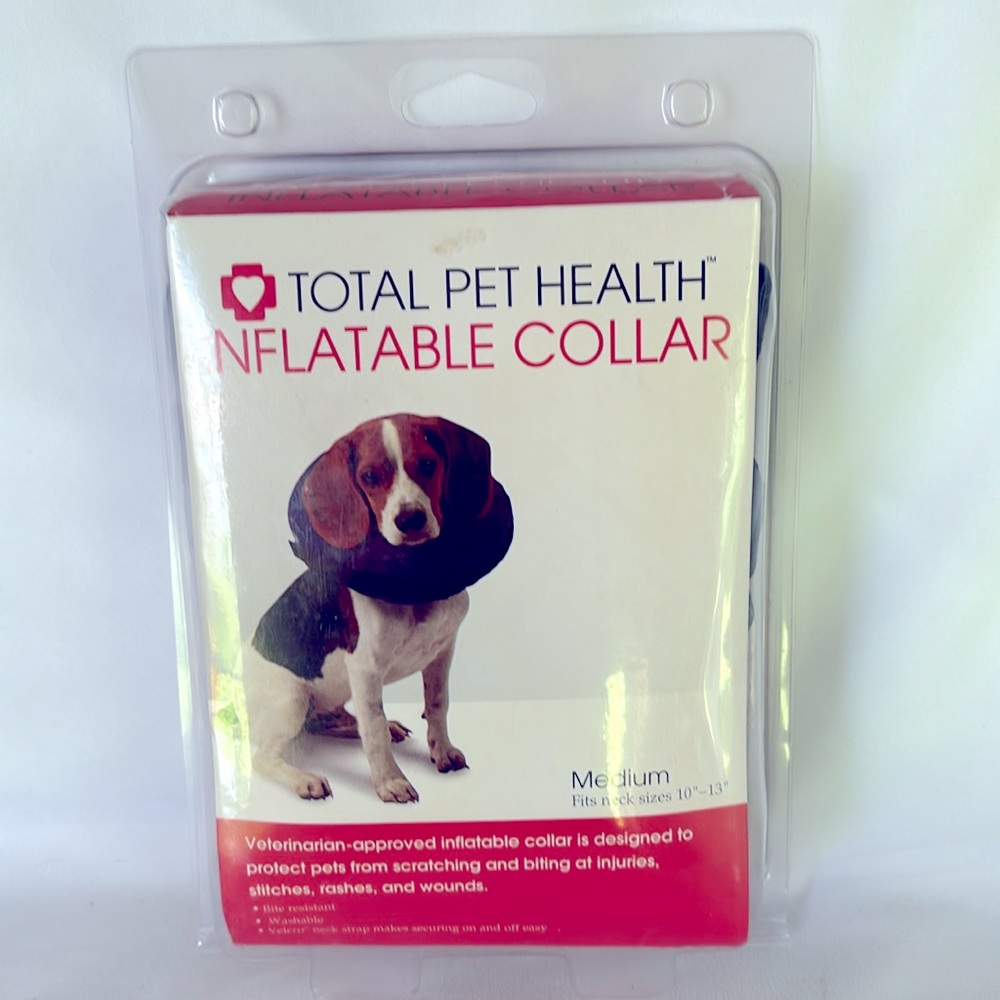 Gently Used TOTAL PET HEALTH INFLATABLE COLLAR BLUE - Picture 2 of 9